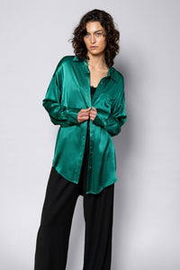KAIA EMERALD BLOUSE