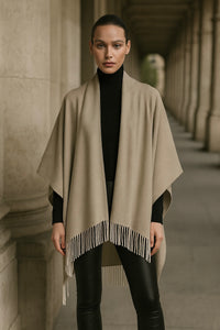 CARO FRINGE CASHMERE SHAWL