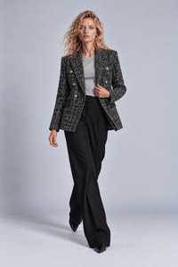 CAMERON TWEED BLAZER - BLACK