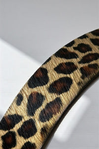 LEOPARD PONY HAIR BELT