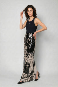 FLORENCE MATTE SEQUIN SKIRT