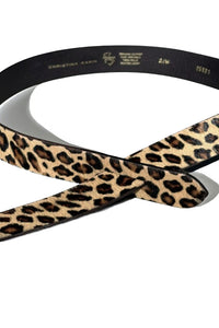 LEOPARD PONY HAIR BELT