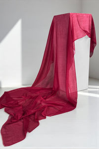 ULTRA-FINE CASHMERE SCARF - BURGUNDY