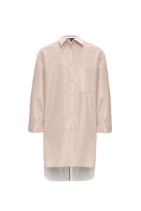 STEVIE PERFORATED SHACKET - BLUSH