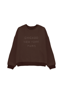 METROPOLITAN CREWNECK - MERLOT