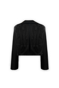 ANYA PYTHON CROPPED BLAZER