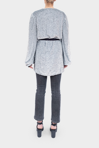 SEQUIN WRAP BLAZER/DRESS