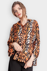 SILK TIGER BLOUSE