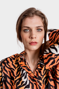 SILK TIGER BLOUSE