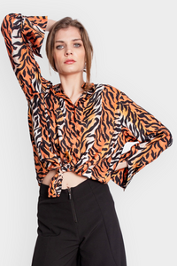 SILK TIGER BLOUSE