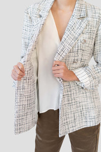 CAMERON TWEED BLAZER - CREAM