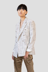 CAMERON TWEED BLAZER - CREAM