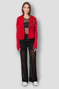COVET SUEDE MOTO - RED