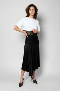 VIVIENNE WRAP SKIRT - BLACK