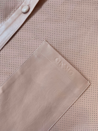 STEVIE PERFORATED SHACKET - BLUSH