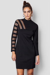 BRINX EYELET MESH DRESS