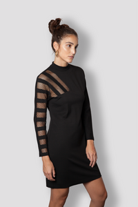 BRINX EYELET MESH DRESS