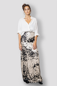 FLORENCE MATTE SEQUIN SKIRT