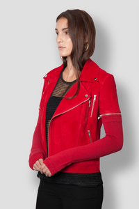 COVET SUEDE MOTO - RED