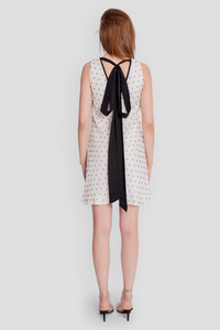 AMELIE SILK PEARL DRESS - CREAM