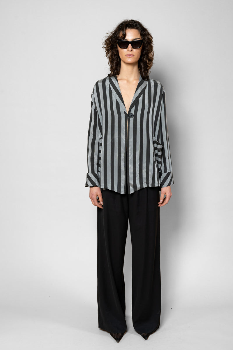 SHADOW STRIPE BLOUSE