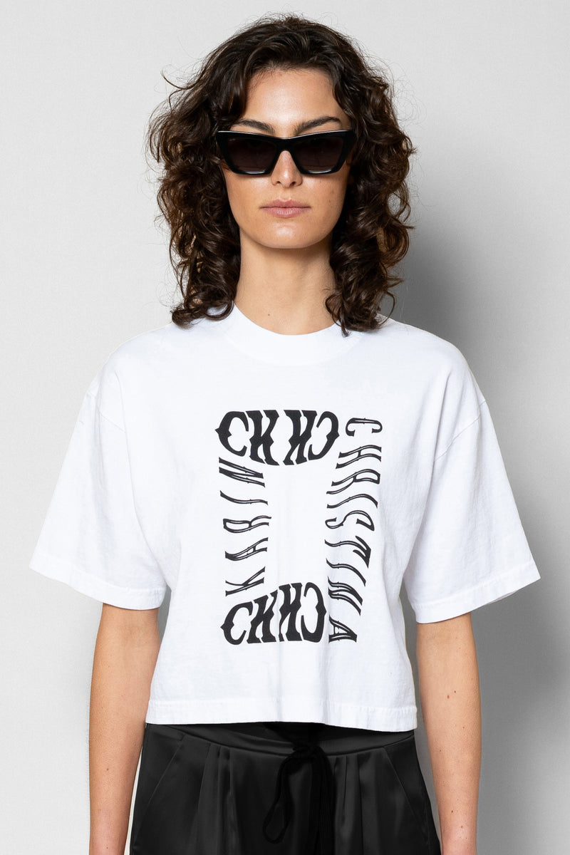 OLD WEST MONOGRAM CROPPED TEE