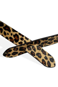 LEOPARD PONY HAIR BELT
