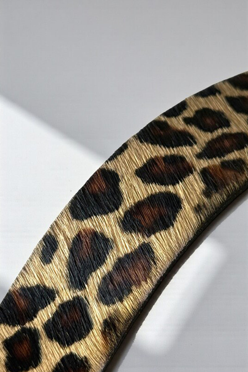 LEOPARD PONY HAIR BELT – CHRISTINA KARIN display picture 1