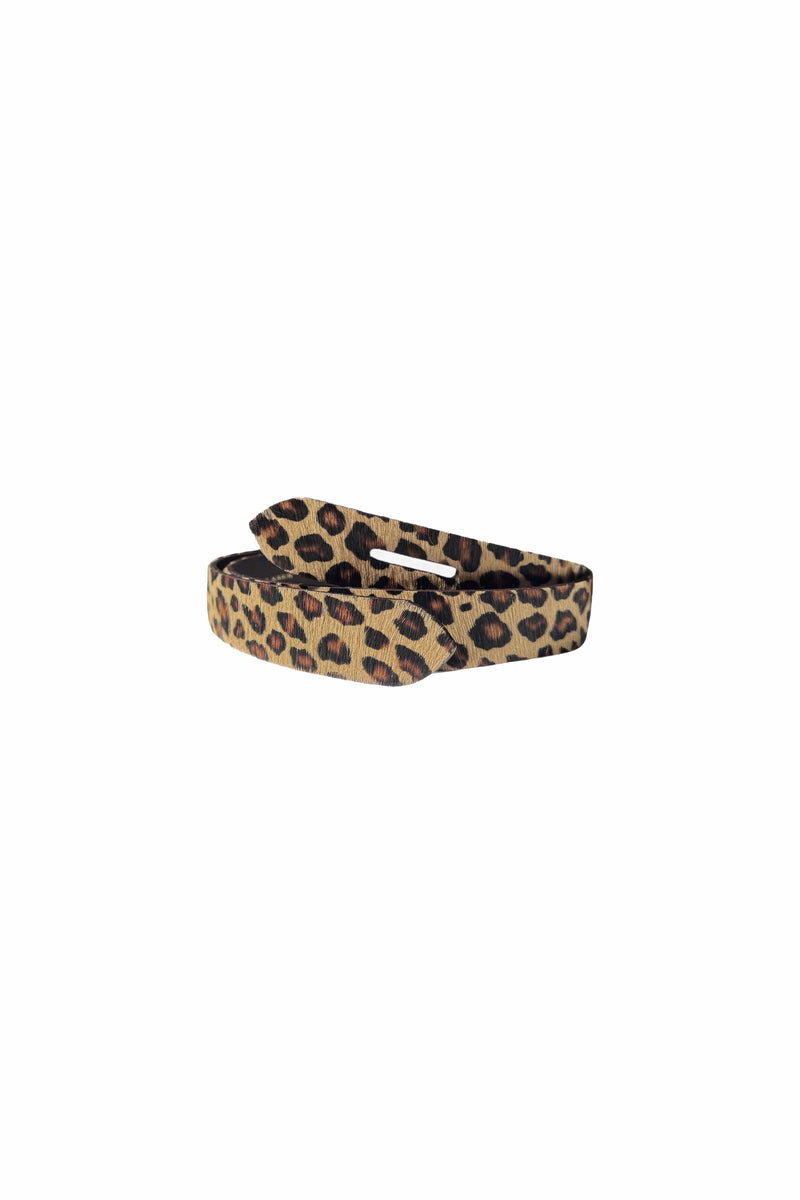 LEOPARD PONY HAIR BELT – CHRISTINA KARIN display picture 1