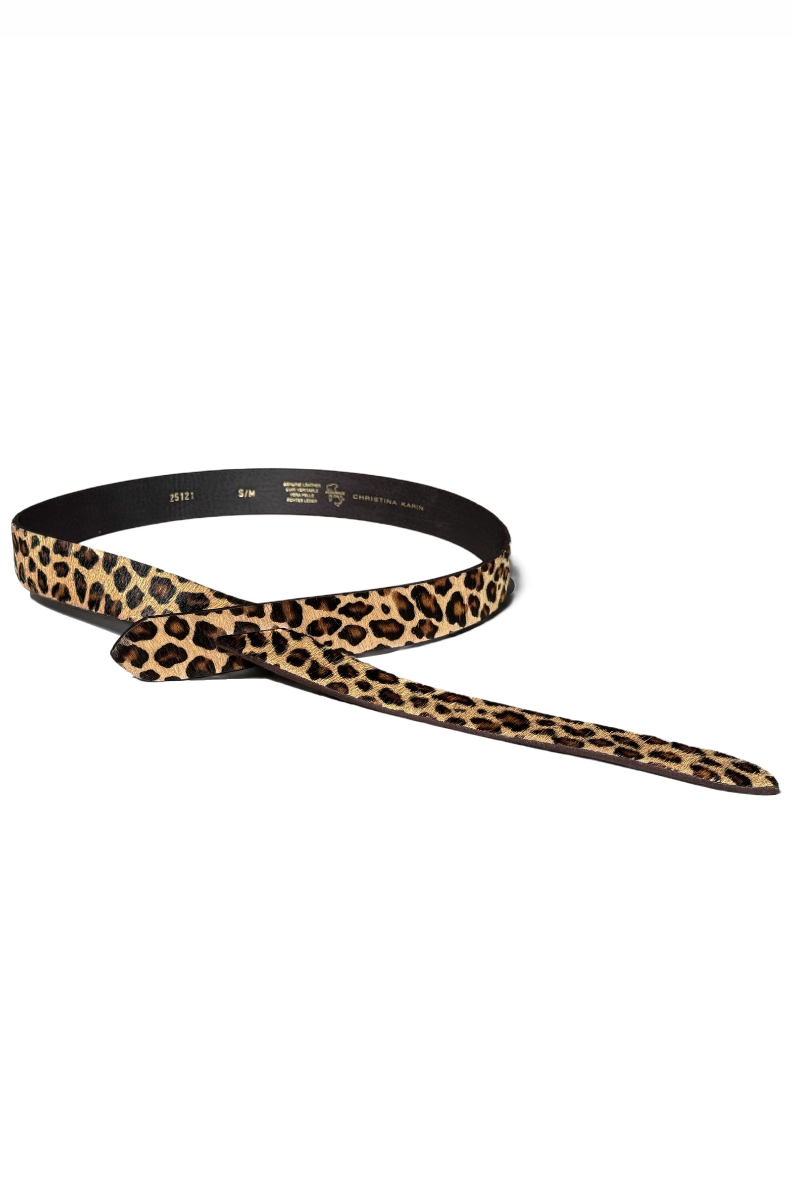 LEOPARD PONY HAIR BELT – CHRISTINA KARIN