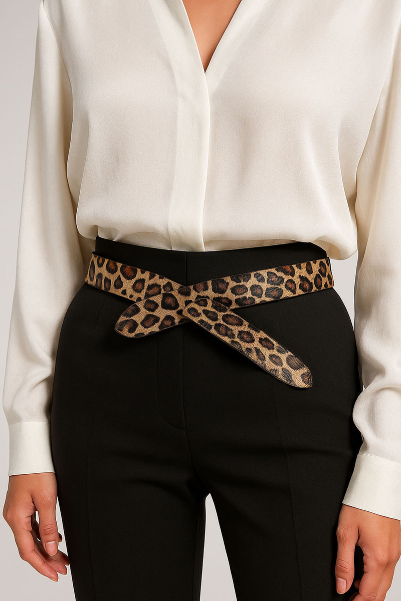 LEOPARD PONY HAIR BELT – CHRISTINA KARIN