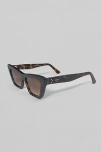 CLEO SUNGLASSES - CLEAR/GOLD