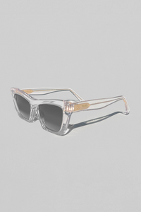 CLEO SUNGLASSES - CLEAR/GOLD