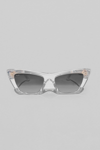 CLEO SUNGLASSES - CLEAR/GOLD