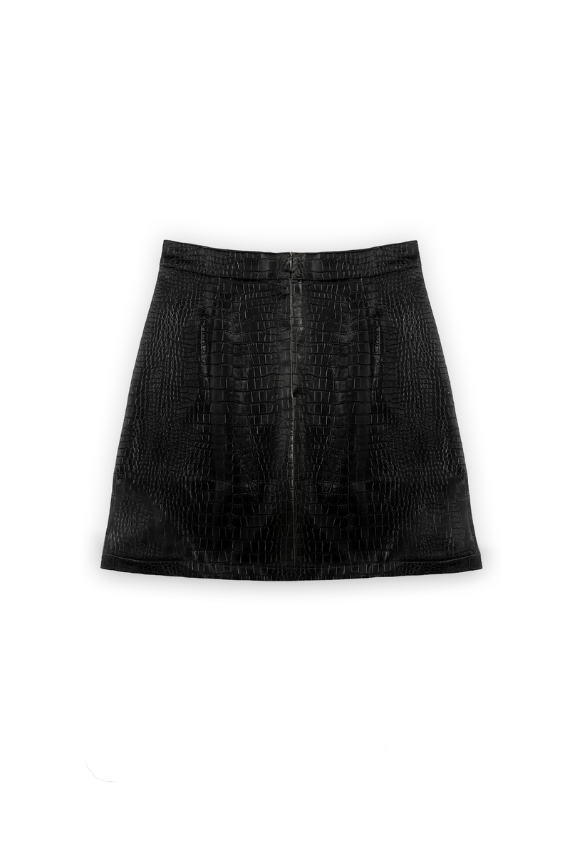 MALIN PYTHON CUT OUT SKIRT