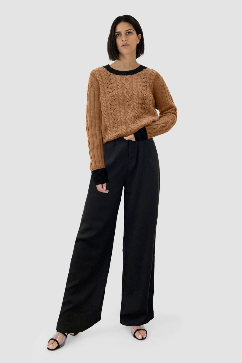 PHOEBE CASHMERE KNIT - CAMEL