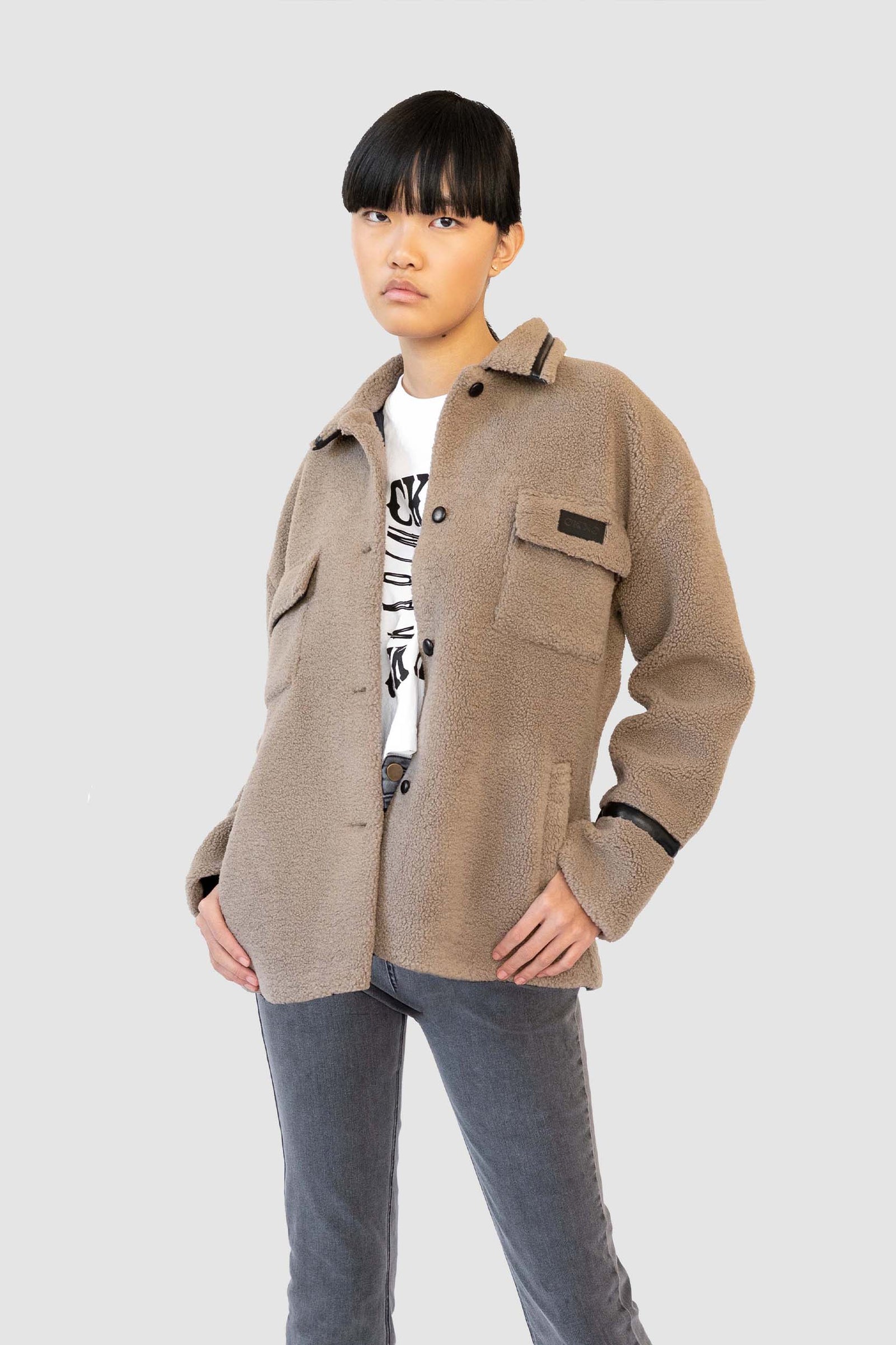 HALSTON SHERPA JACKET – CHRISTINA KARIN