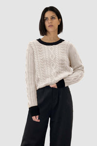 PHOEBE CASHMERE KNIT - CREAM