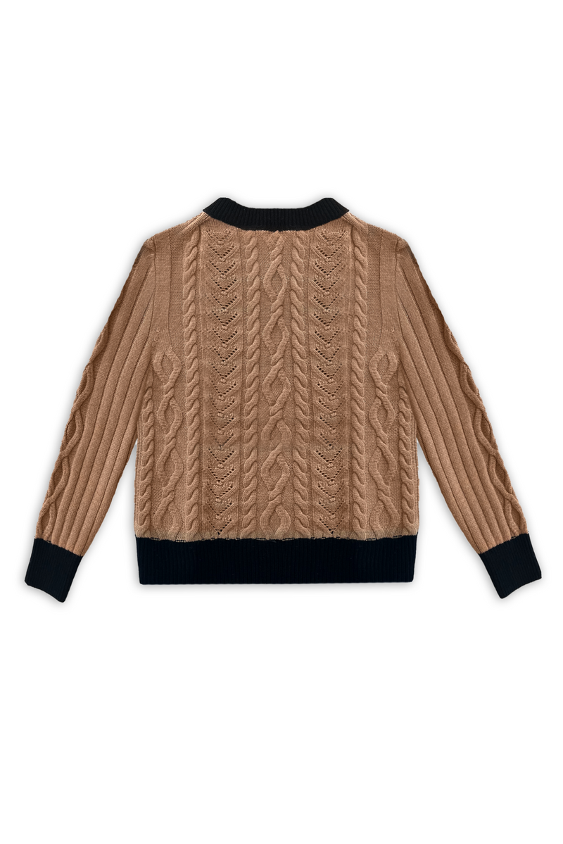 PHOEBE CASHMERE KNIT - CAMEL