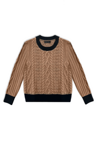 PHOEBE CASHMERE KNIT - CAMEL