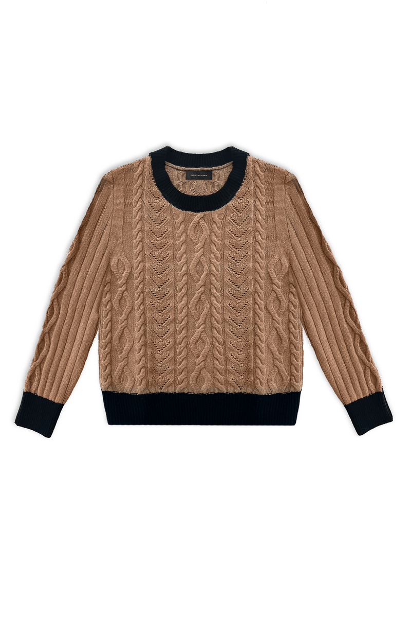 PHOEBE CASHMERE KNIT - CAMEL