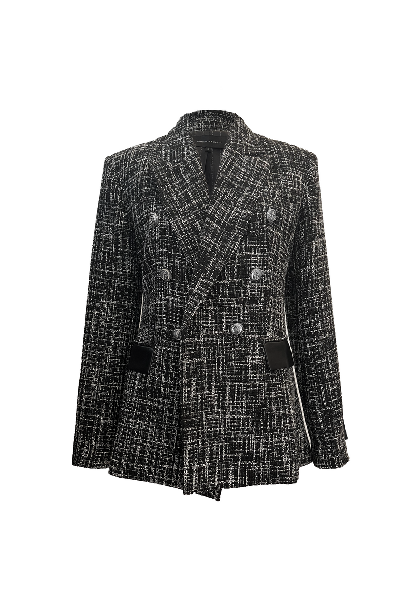 CAMERON TWEED BLAZER - BLACK