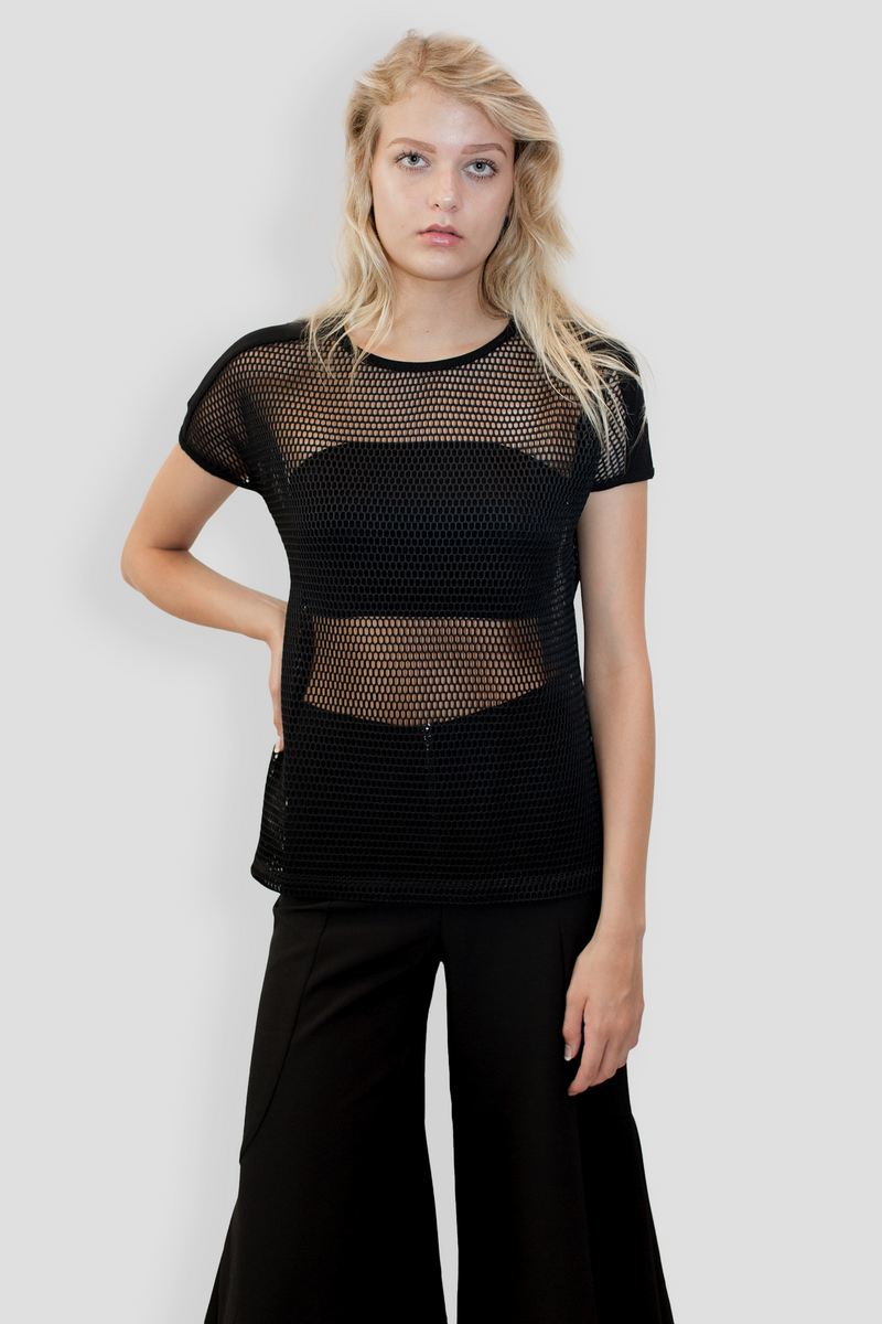 POWER MESH TEE