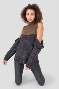 CHARLIE CONVERTIBLE SHOULDER SWEATER